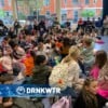 500ml. RVS drinkfles voor op school | sport | evenement - met Anti-drup-dop