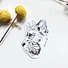 9 stickers van dieren en bloemen