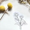 9 stickers van dieren en bloemen