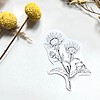 9 stickers van dieren en bloemen
