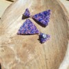 Confetti Kralenoorbellen Purple Haze – handgemaakt met Miyuki kralen in paars en roze & RVS oorstekers (5 cm)