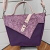 Cross body tas Sanne in paars kunstleer