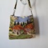 Crossover tas van vintage borduurwerken.