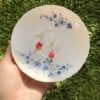 Delicate Micro Gehaakte Kersenbloesem Oorbellen