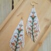 Fringe oorbellen vintage flower