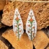 Fringe oorbellen vintage flower
