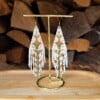 Fringe oorbellen vintage flower