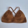 Gehaakt topje 'Boho brown'