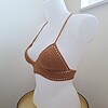 Gehaakt topje 'Boho brown'