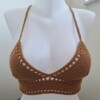 Gehaakt topje 'Boho brown'