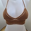 Gehaakt topje 'Boho brown'