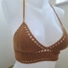 Gehaakt topje 'Boho brown'