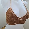 Gehaakt topje 'Boho brown'