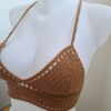 Gehaakt topje 'Boho brown'