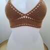 Gehaakt topje 'Boho brown'