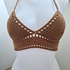 Gehaakt topje 'Boho brown'