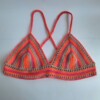 Gehaakt topje 'Boho top oranje, roze en beige'