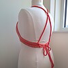 Gehaakt topje 'Boho top oranje, roze en beige'