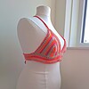 Gehaakt topje 'Boho top oranje, roze en beige'
