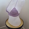 Gehaakt topje 'Lolly top lila'