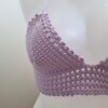 Gehaakt topje 'Lolly top lila'