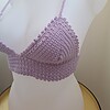 Gehaakt topje 'Lolly top lila'