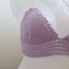 Gehaakt topje 'Lolly top lila'