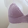 Gehaakt topje 'Lolly top lila'