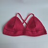 Gehaakt topje 'boho top hot pink'