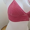 Gehaakt topje 'boho top hot pink'