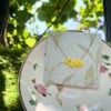 Gehaakte Gele Bloemetjes Ketting – Micro Haakwerk