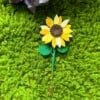 Gehaakte Zonnebloem Broche – Een Beetje Zonneschijn