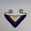 Gehaakte bandana 'Non-binary vlag'