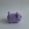 Gehaakte knuffel 'Lila kat'
