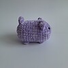 Gehaakte knuffel 'Lila kat'