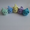 Gehaakte knuffel 'Lila kat'