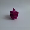 Gehaakte knuffel 'Magenta kat'