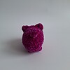 Gehaakte knuffel 'Magenta kat'