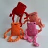 Gehaakte knuffel 'Oranje kikker'