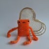 Gehaakte knuffel 'Oranje kikker'