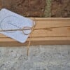 Gerecycelde ketting van papier en glaskralen