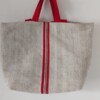 Grote shopper van mooi oud linnen.