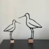 Grutto wanddecoratie – houten weidevogel voor aan de muur | nationale vogel.