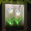 Handgemaakte Gehaakte Lamp – Sfeervolle Bloemenverlichting in Lijst
