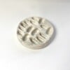 Handgemaakte Ringenhouder van Steenlook – Marmer, Neutraal & Zwart (Jesmonite)
