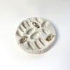Handgemaakte Ringenhouder van Steenlook – Marmer, Neutraal & Zwart (Jesmonite)