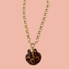 Handgemaakte statement Indy ketting met tijgerschelp