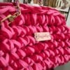 Handgemaakte zomerse clutch van gerecycled materiaal