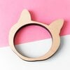 Kattenkop bangle armband