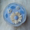 Margriet kaars blauw